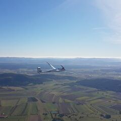 Flugwegposition um 10:06:36: Aufgenommen in der Nähe von Gemeinde Hohe Wand, Österreich in 899 Meter